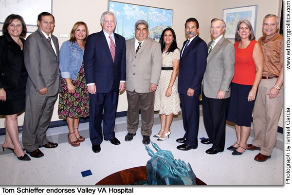 Tom Schieffer, Democratic gubernatorial candidate,"will do everything" he can to bring Valley VA Hospital