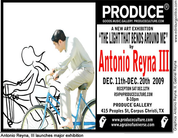 South Texan Antonio Reyna, III, artist extraordinaire, launches major exhibition Dec. 11 – 20 in Corpus Christi