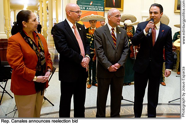 With UT medical school and increased funding for health and education secured for House District 40, Rep. Terry Canales, D-Edinburg, announces bid for reelection