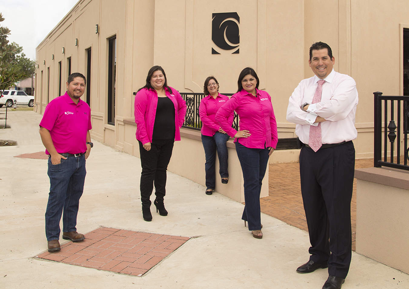 Staff members with the Edinburg Economic Development Corporation