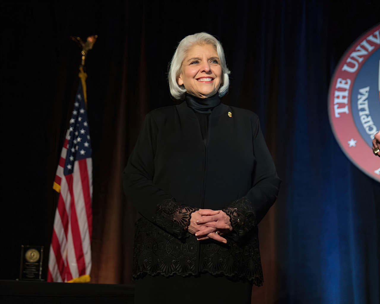 Searchable Articles - Titans of the Texas Legislature FEATURED: Sen. Judith Zaffirini, whose Senate District 21 includes Starr County, reacts on Friday, March 8, 2013, to being honored with a Presidential Citation, the highest honor bestowed by the University of Texas at Austin, at the university’s AT&T Conference Center. Photograph Courtesy THE UNIVERSITY OF TEXAS AT AUSTIN